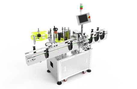 圓瓶定位不干膠貼標機