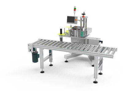側面在線打印不干膠貼標機