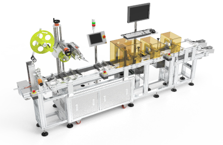 包裝袋分頁貼標機